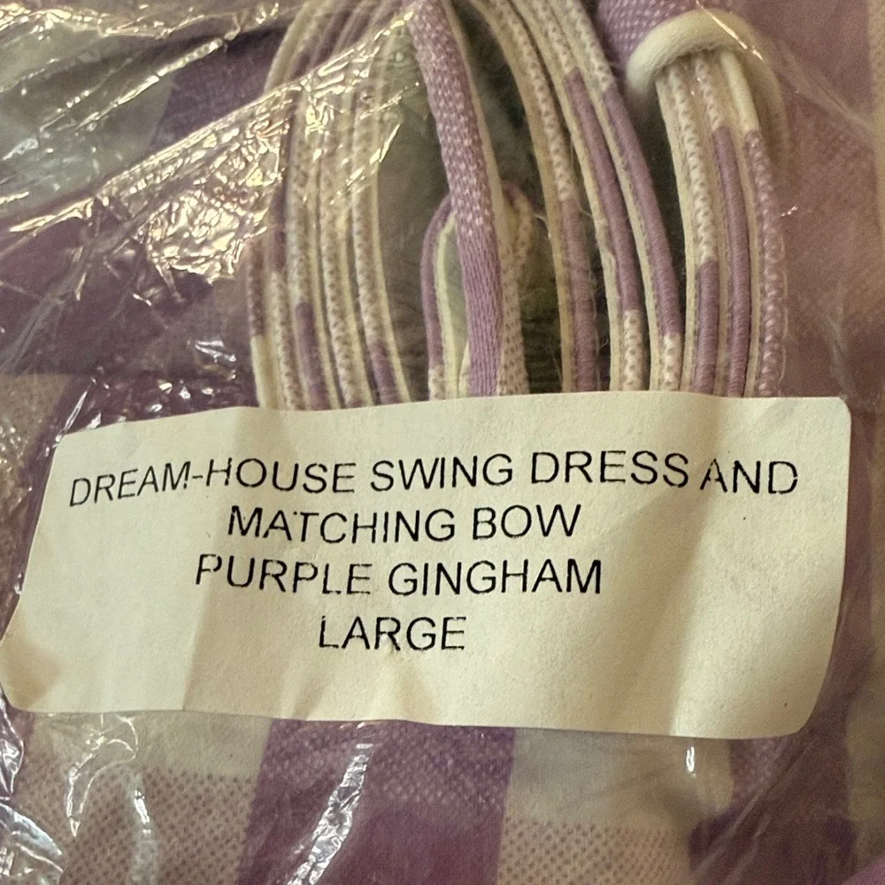 Large Vixen by Micheline Pitt Purple Dreamhouse Dress-New in Bag - Picture 3 of 4